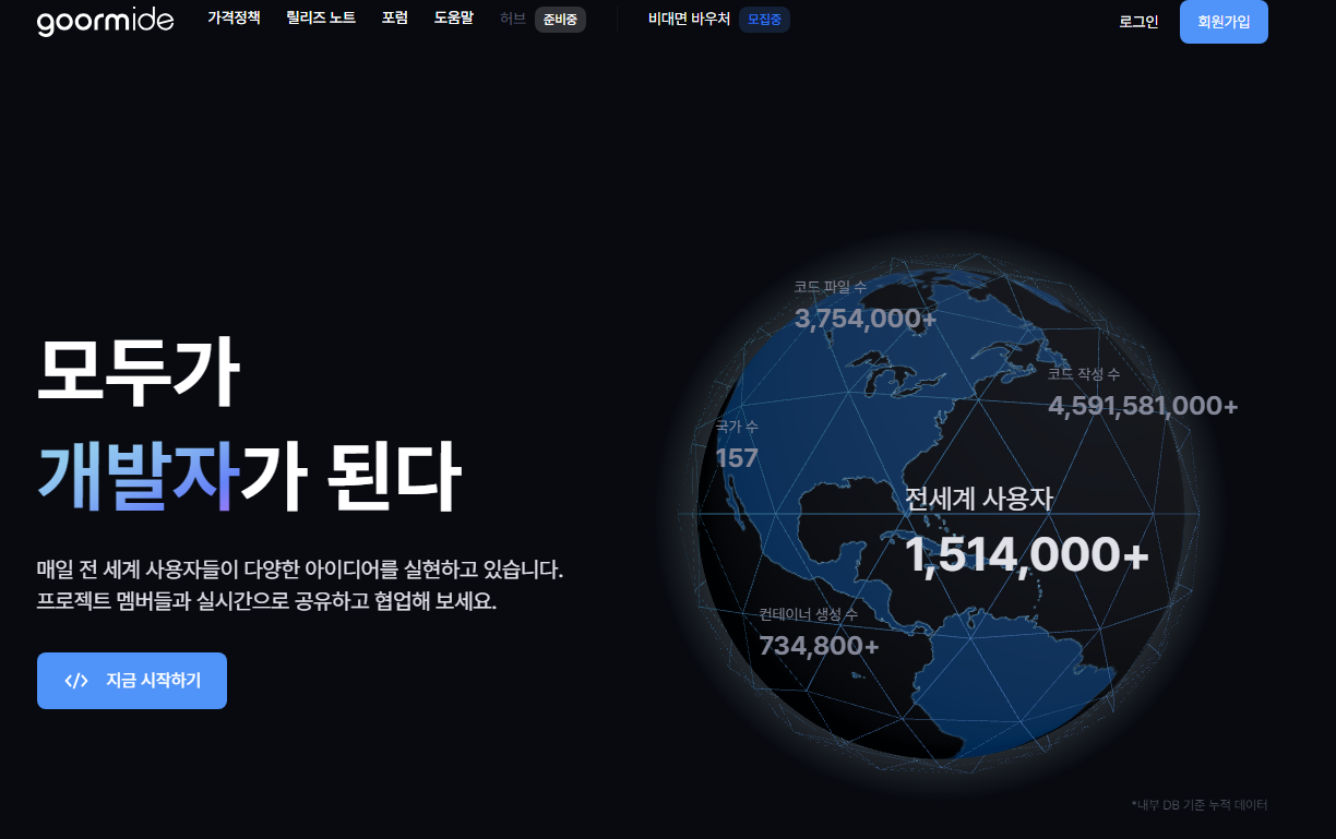 설치가 필요없는 통합 개발 환경 서비스 - 구름IDE 1 ywAAAAAAQABAAACAUwAOw==