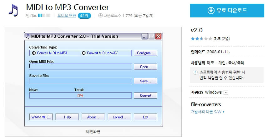online convertere midi to mp3