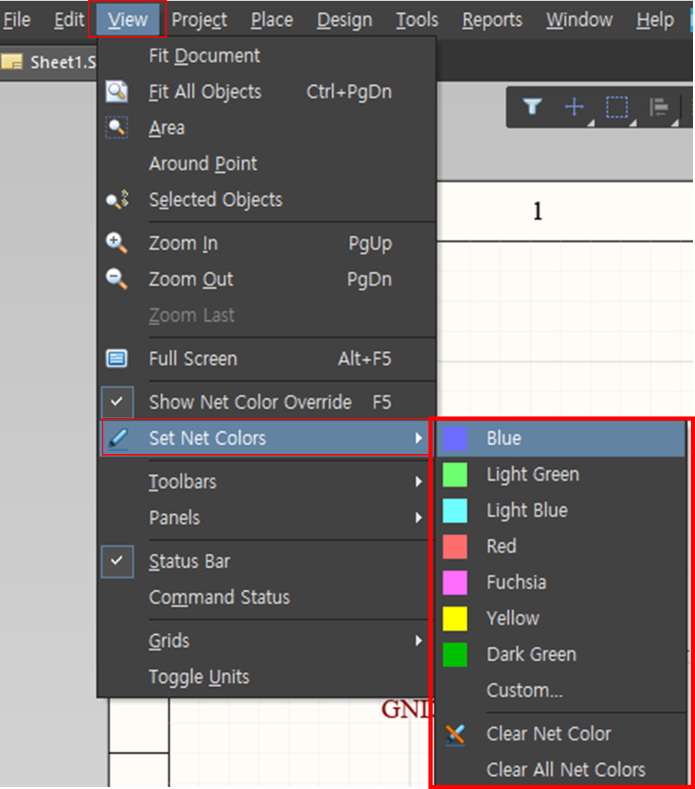 [ Altium 알티움 ] " 회로도 네트 색상 넣기 / Schematic Net Colors"