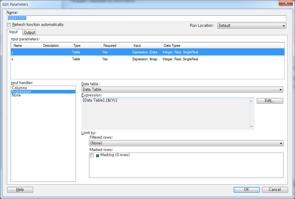  tibco spotfire data function regression 