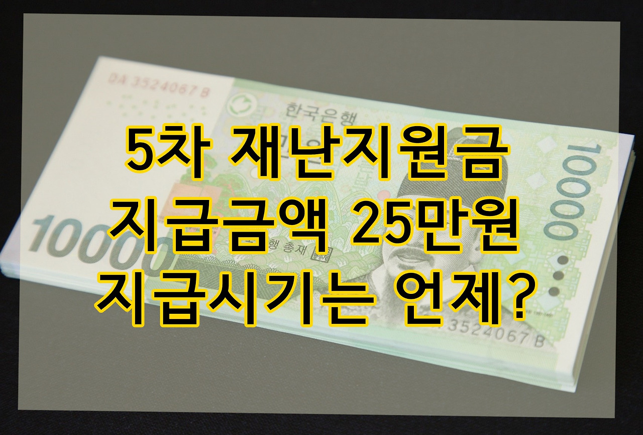 5차 재난지원금 25만원 소득 하위 국민 88% 지급 및 희망회복자금