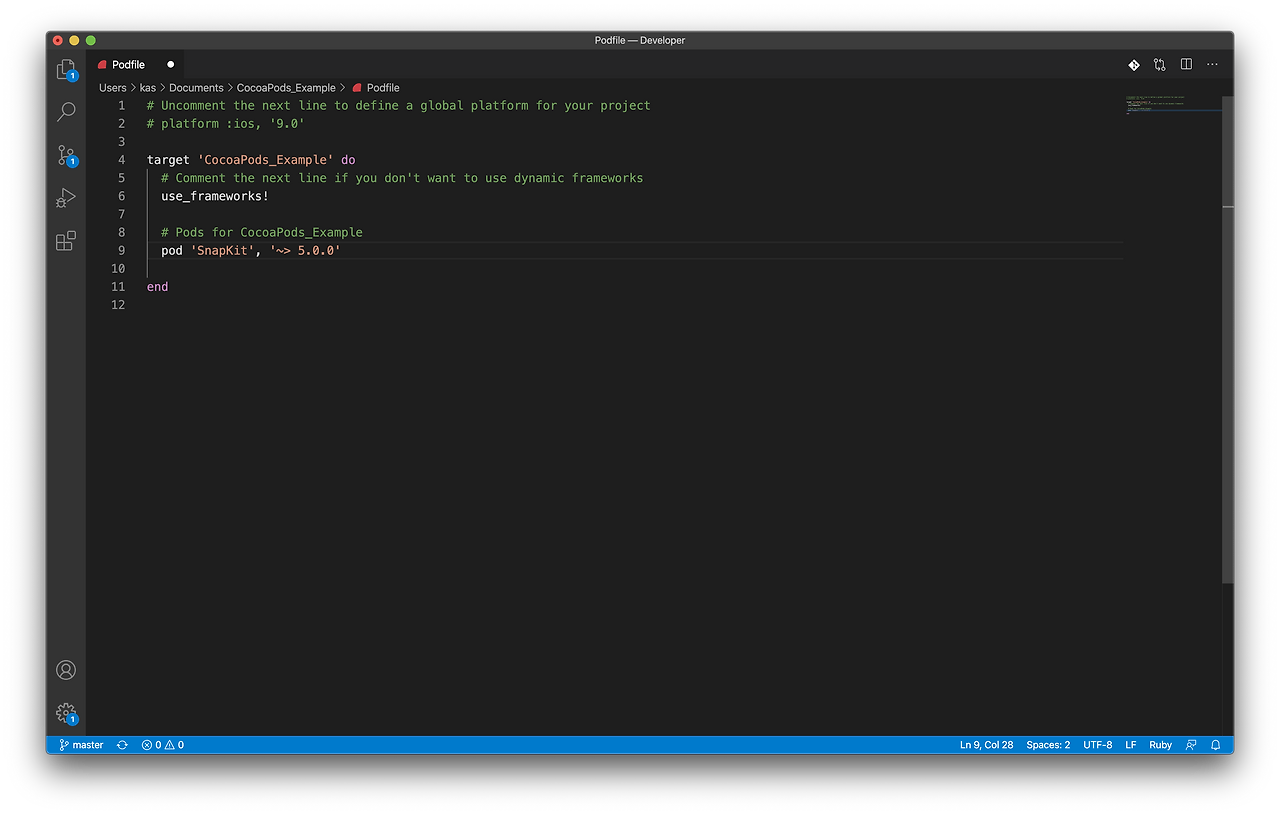 VScode Screenshot