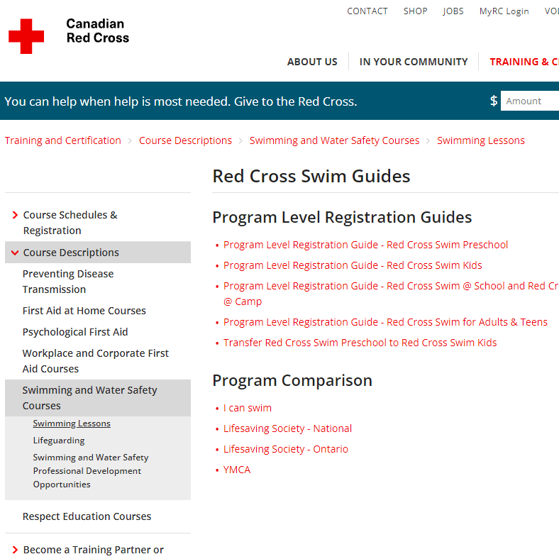  Red Cross Swim Preschool