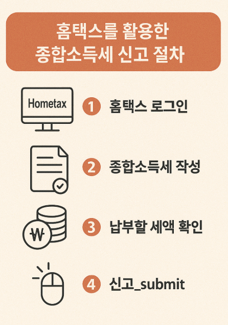 종합소득세(종소세) 홈택스 간편 신고 절차