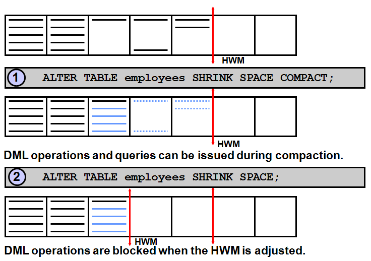 [Ora10g] SHRINK SPACE vs. SHRINK SPACE COMPACT 디비랑[dɪ'bɪraŋ]
