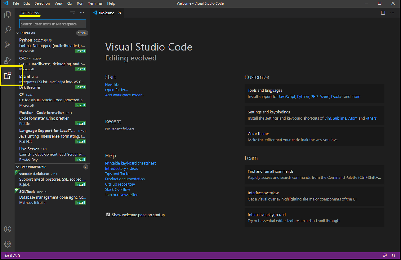 open visual studio code from terminal windows