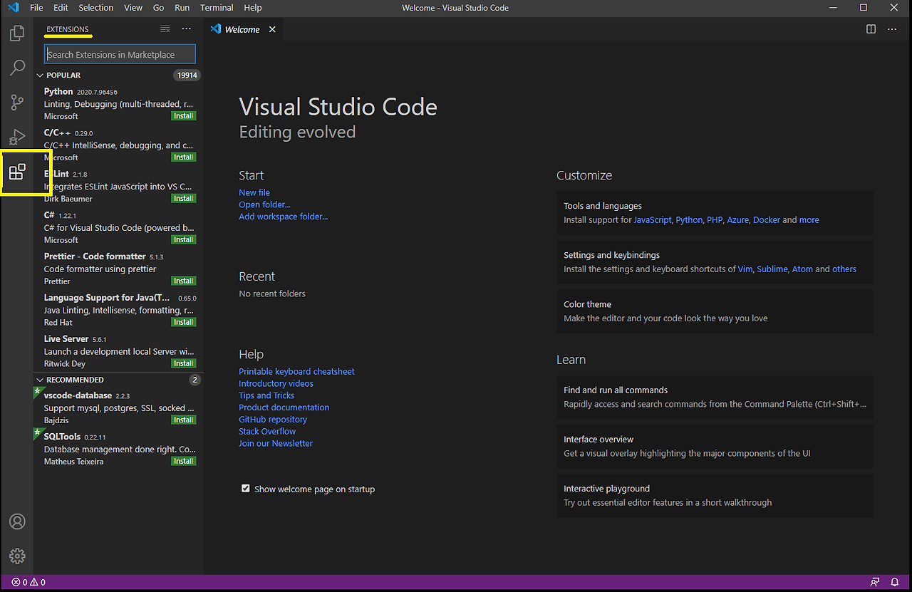 open visual studio code from terminal windows