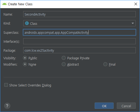 android studio intent to activity