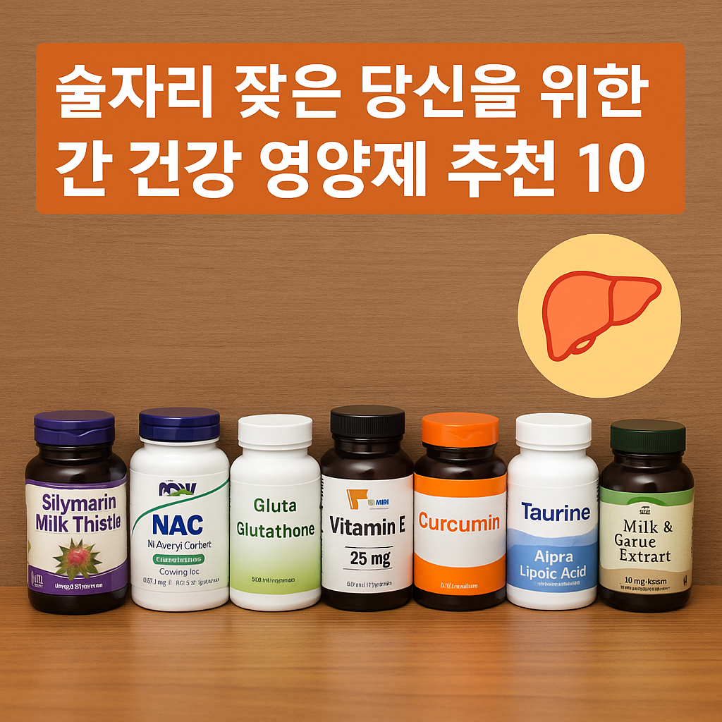 술자리 잦은 당신을 위한 간 건강 영양제 추천 10