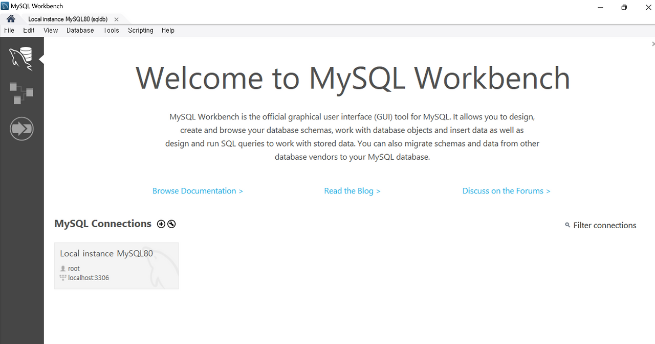 mysql workbench online practice