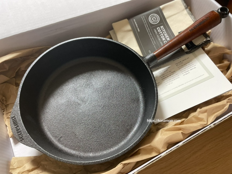 스캡슐트 무쇠 프라이팬 25cm 길들여서 사용하기