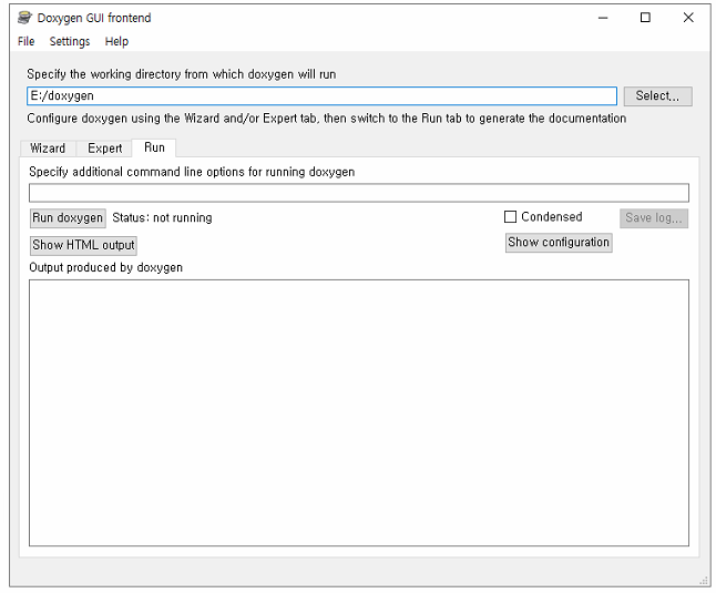 Doxygen 세부 설정 및 사용방법