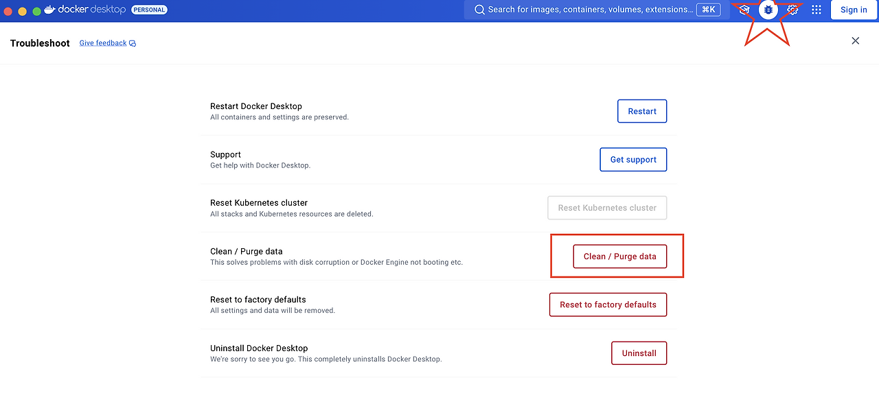 docker-troubleshoot-clean