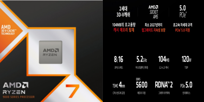 게임, 영상작업까지 클린한 라이젠9800X3D후기 및 최저가 링크 알아보기