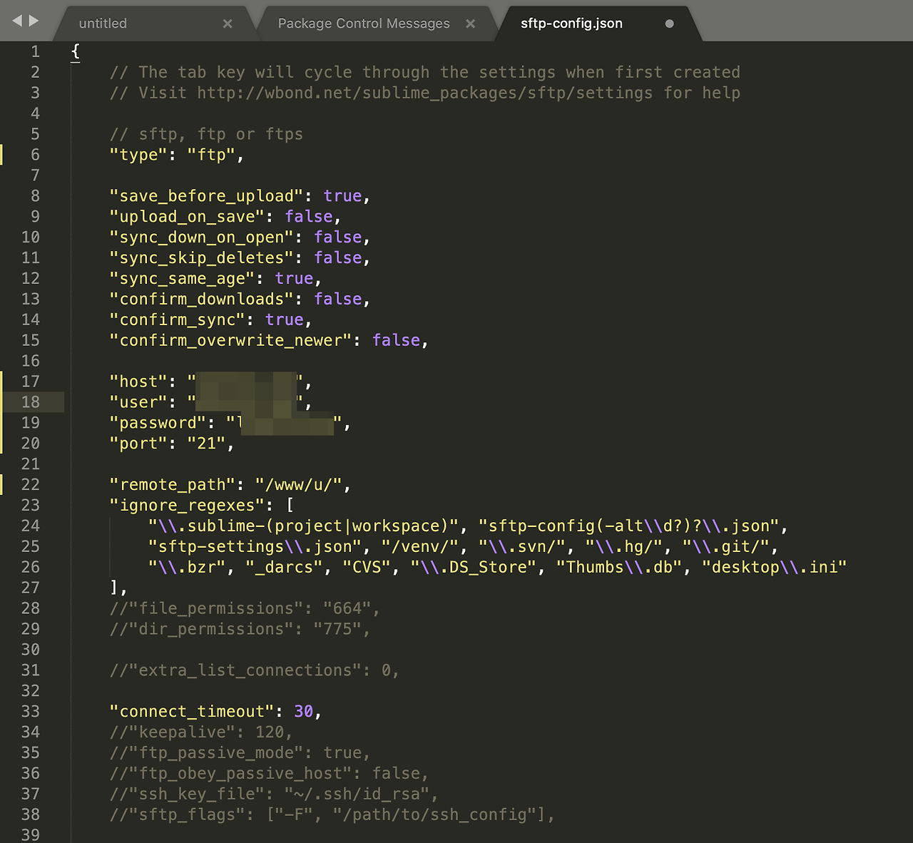 how to stop a sync in sublime text sftp