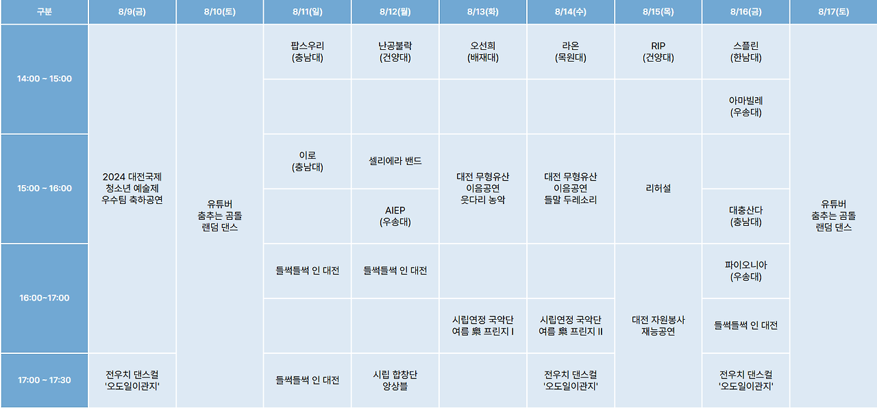 프린지 페스티벌 무대 B