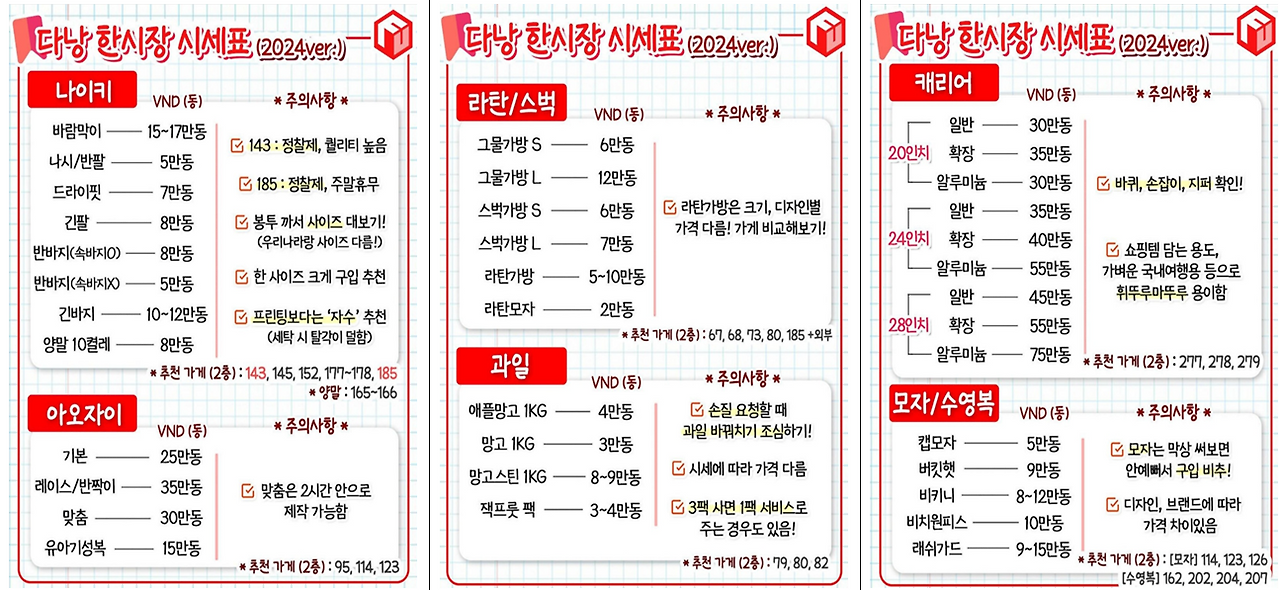베트남 다낭 한시장 쇼핑리스트 (ft. 추천가게, 시세표) 20 ywAAAAAAQABAAACAUwAOw==