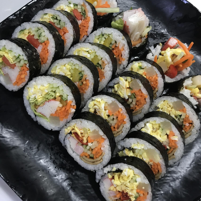 여의도 직장인 점심 : 상큼한 샐러드 김밥이 맛있는 오영주 김밥인