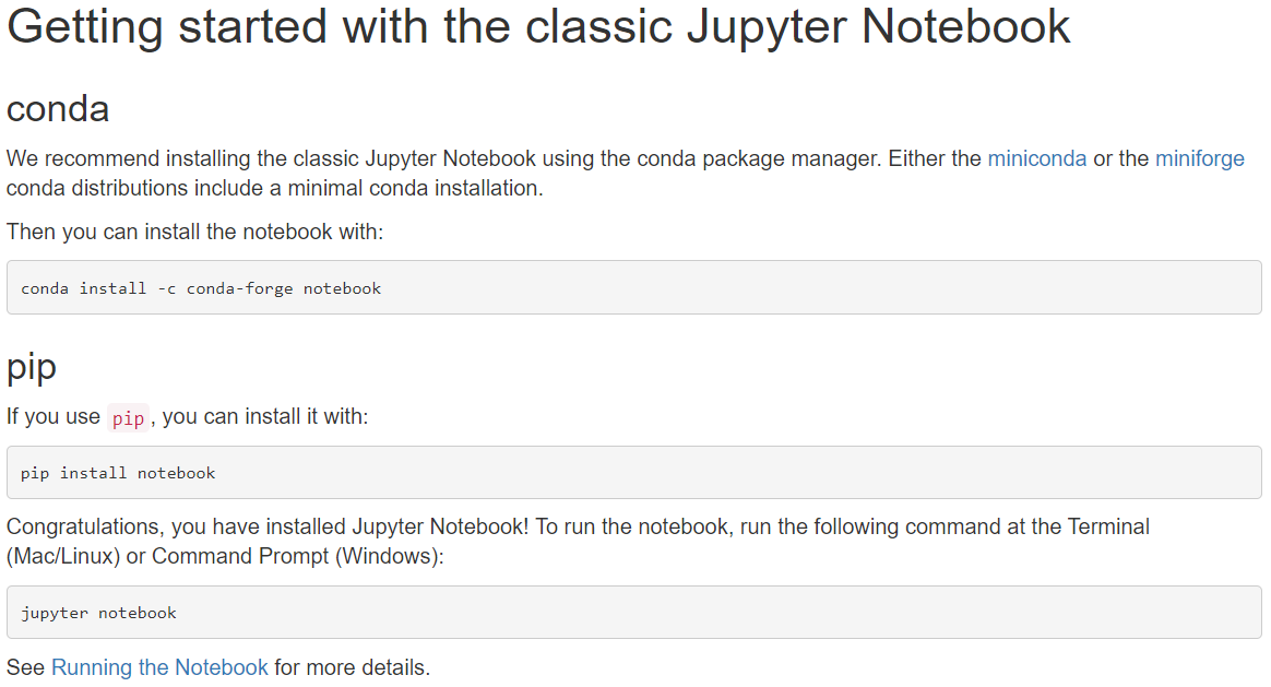 jupyter notebook python 3 pip install