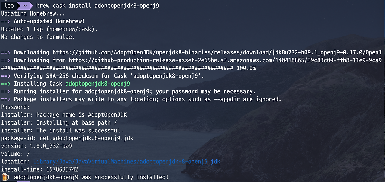 openjdk install mac