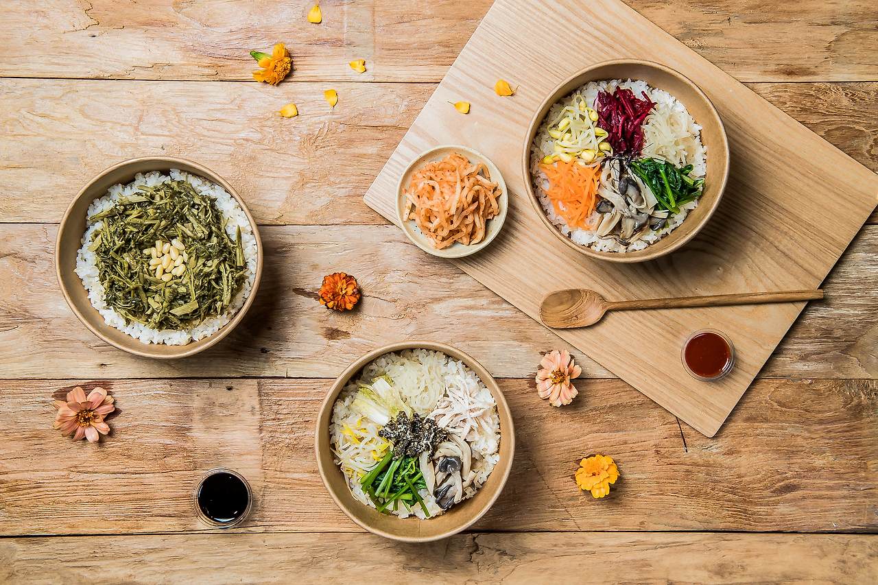 Vegetable-centric fare (Pic: A Flower Blossom on the Rice)