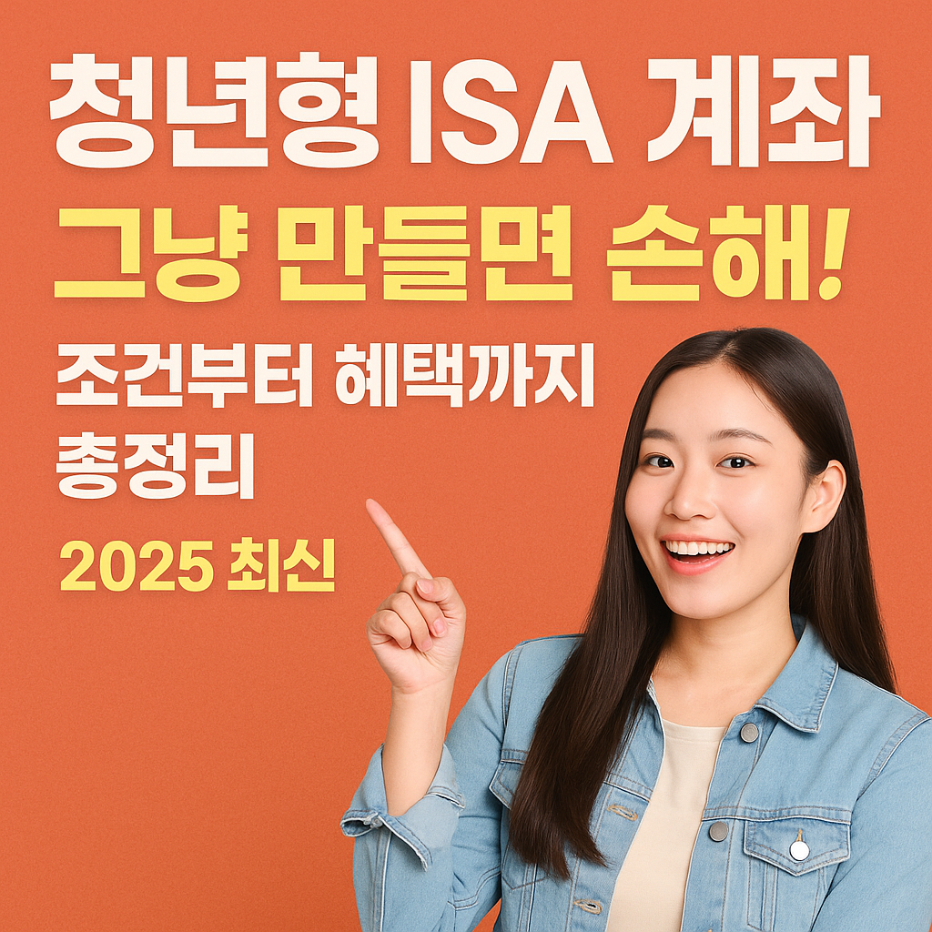 청년형 ISA 계좌 그냥 만들면 손해! 신청조건 세금혜택 개설방법 