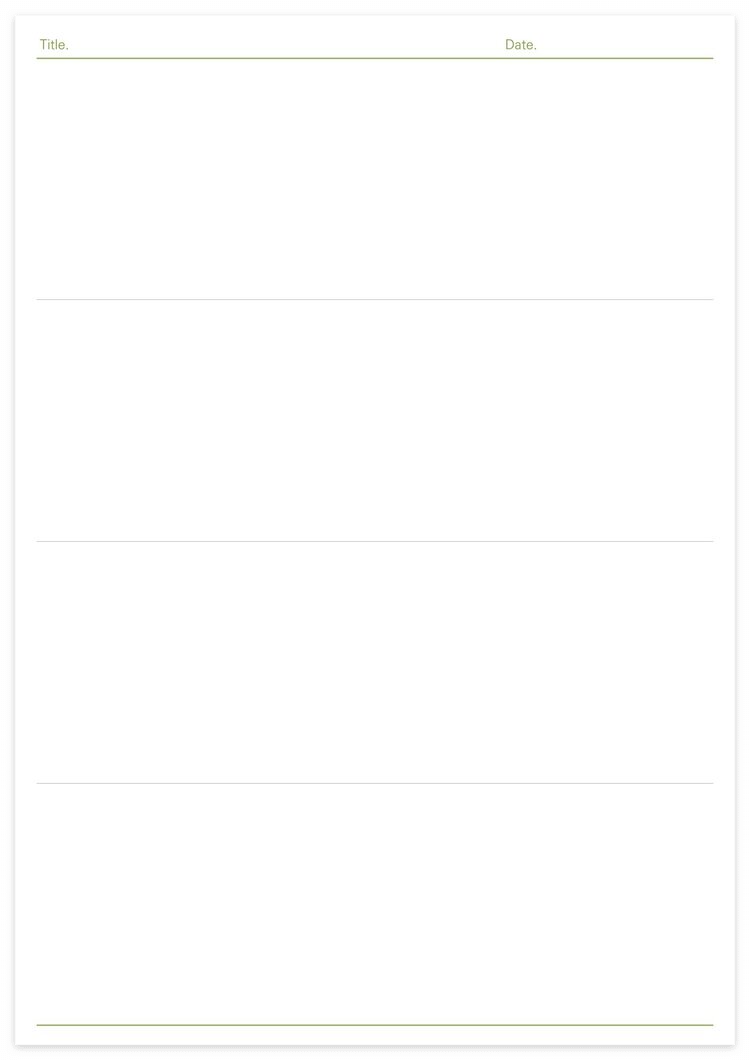 무료양식-칸 높이가 다양한 줄노트 Pdf