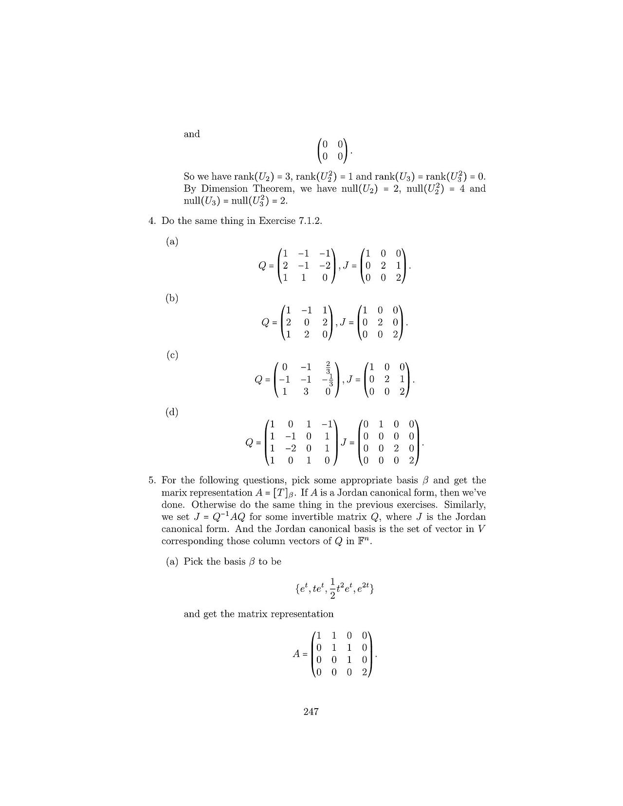 Solutions to linear algebra stephen h friedberg fourth edition