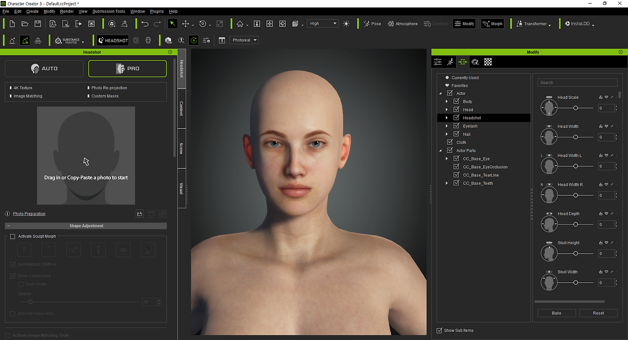 Character creator 3 headshot plugin - plemuscle