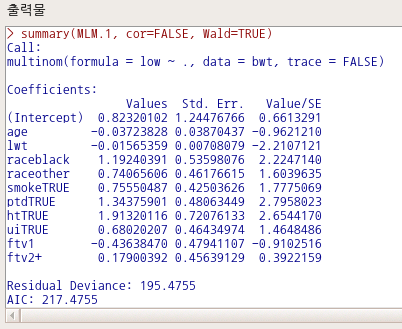 4. Multinomial logit model... :: Rcmdr.kr: An R Commander User in Korea