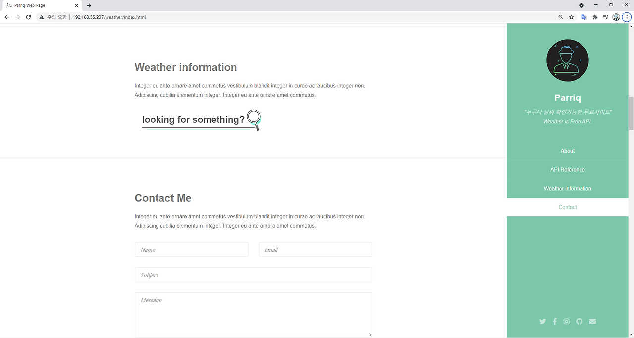 Weather API Web Sites - JSON