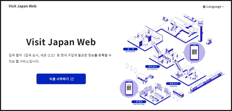 비짓재팬 등록방법 : 후쿠오카 2박3일 동반가족 수속 (어플 없음)