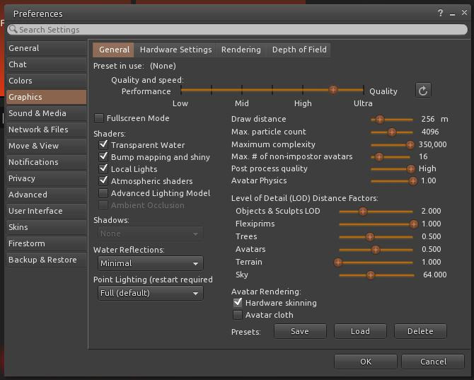 phoenix firestorm viewer wont save settings