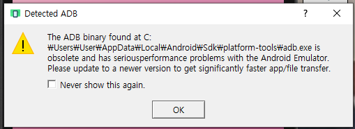 android studio adb cannot be located
