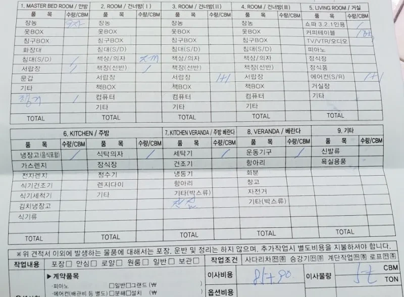 이사비교견적 사이트 주소변경 서비스 확인하기