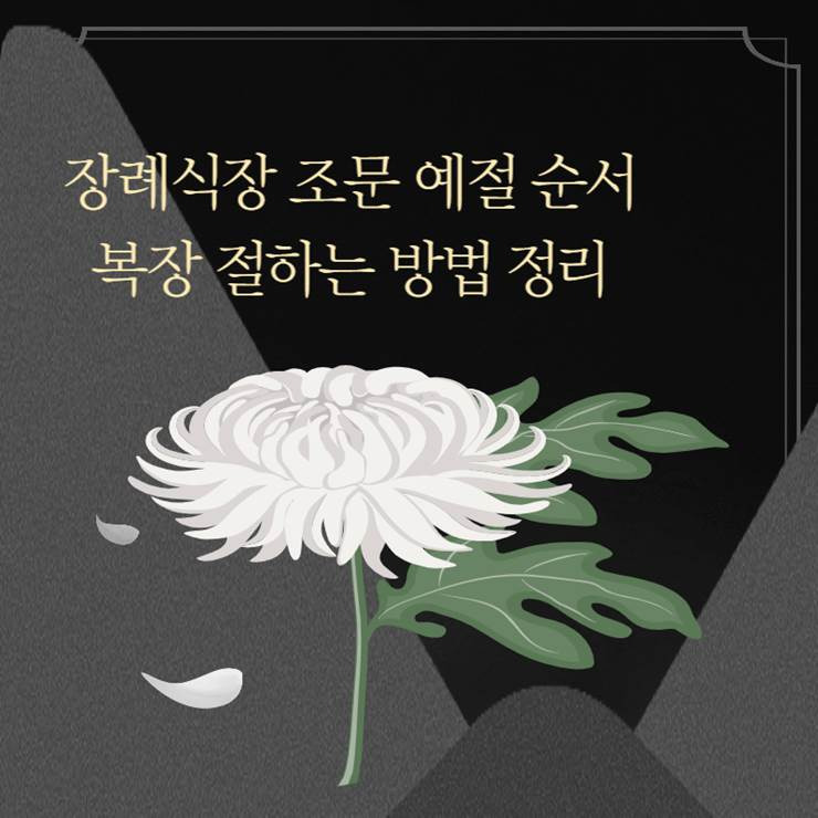 장례식장 조문 예절 절하는 방법 복장 까지 확실하게 알고 가세요