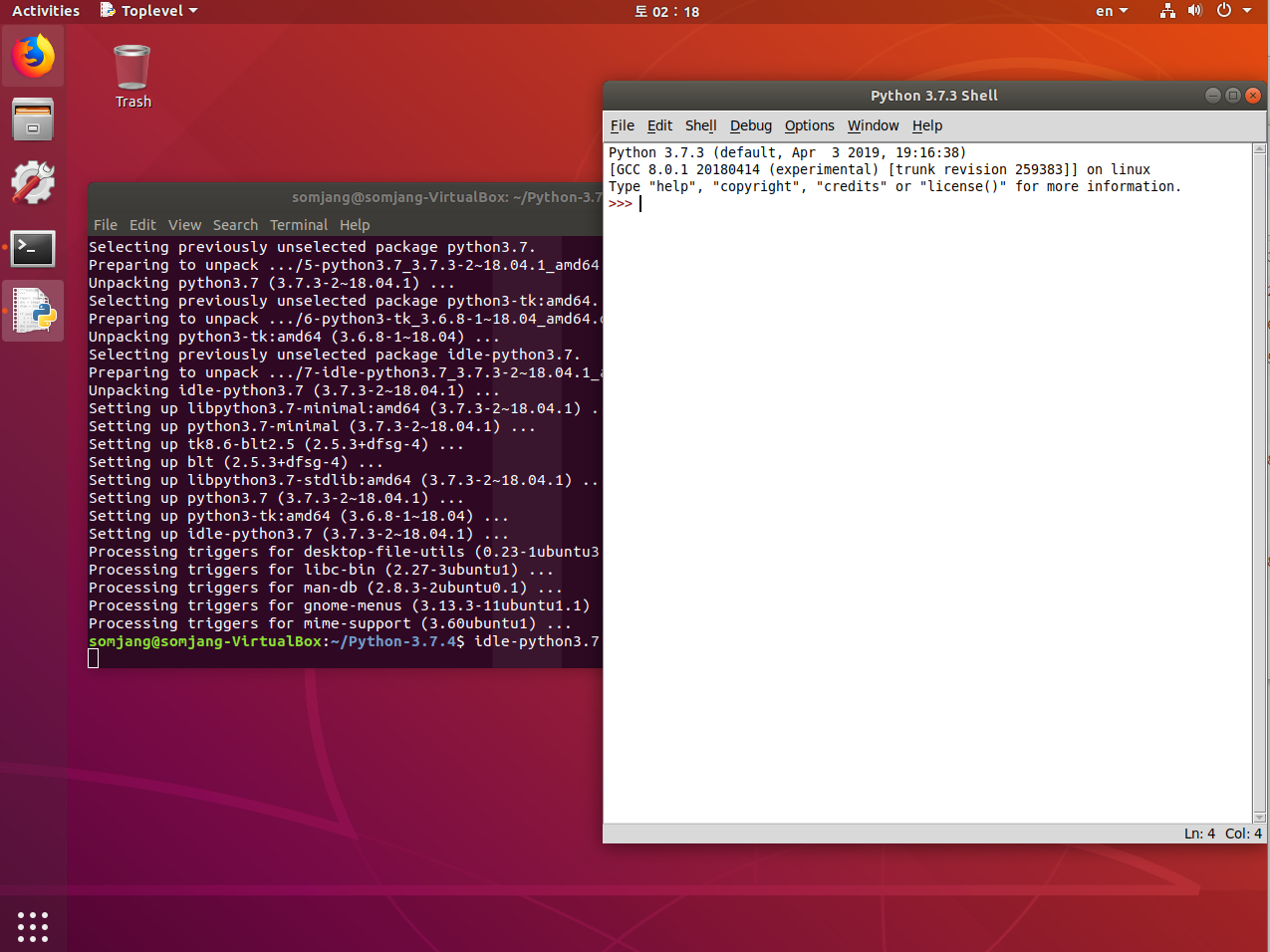 debian install python 3.7