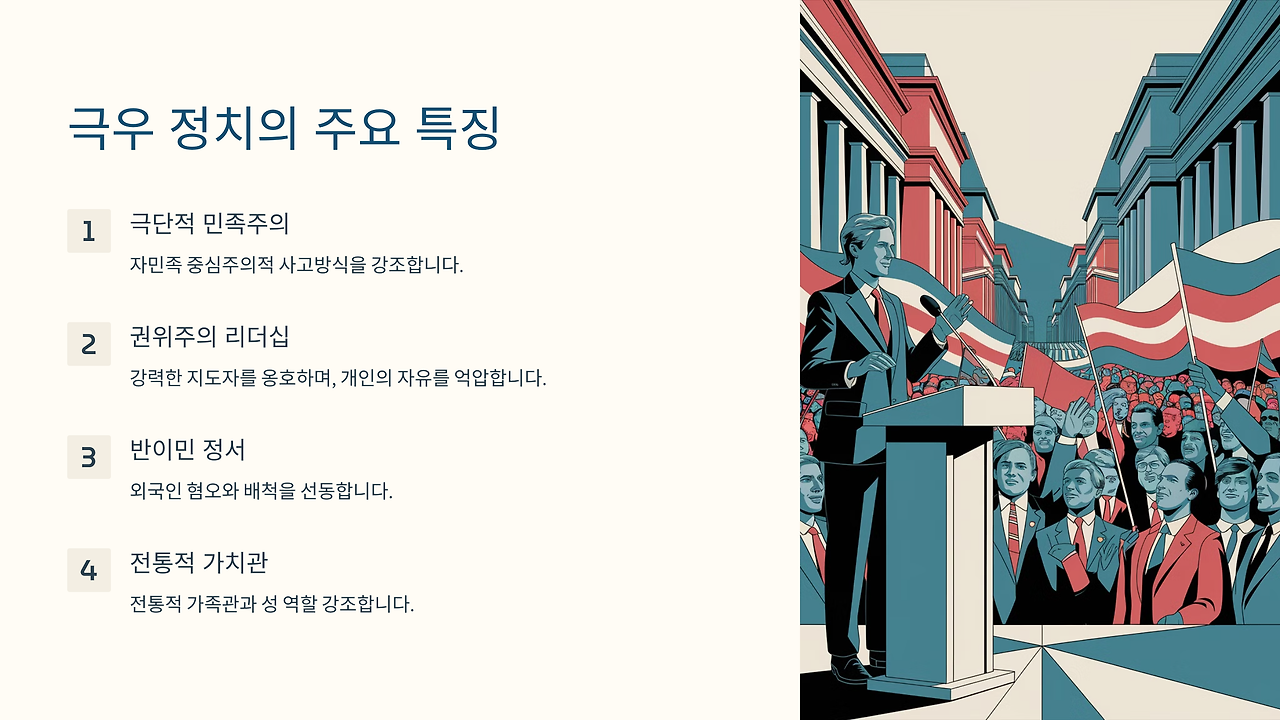 극우의 의미와 특징 🔥 정치적 극단주의 이해하기