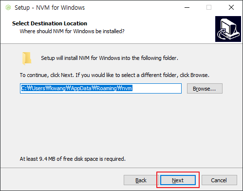nvm windows 10