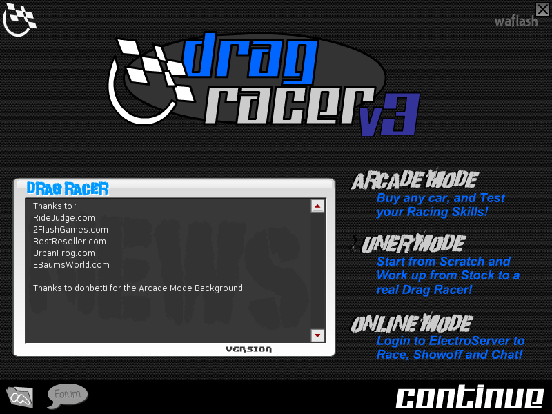 드래그 레이서 v3 (Drag Racer v3) 플래시게임 와플래시 게임 아카이브