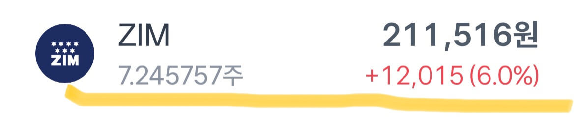 20만원 넣고 배당금 6만원 받는 주식, 고배당주 ZIM 알아보기 25 저의 ZIM보유주식수