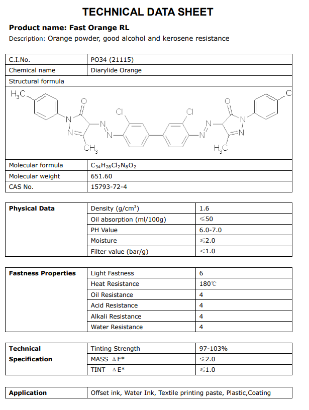 Organic Pigment Orange, Pigment Orange 34, PO 34, 유기안료, 오렌지안료, 오렌지 34 ...