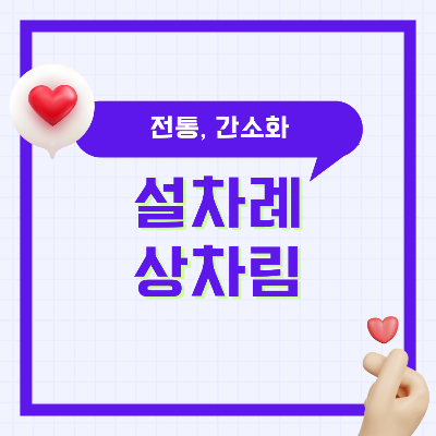 설차례상차림, 차례상차림, 설차례상 간소화