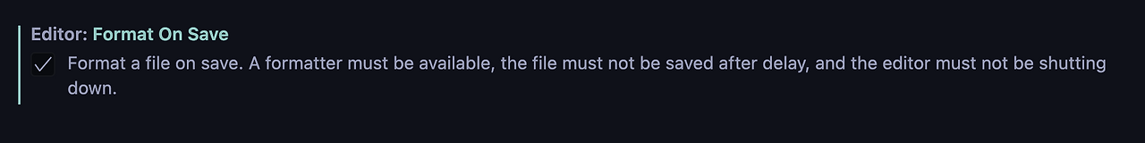Fomat On Save