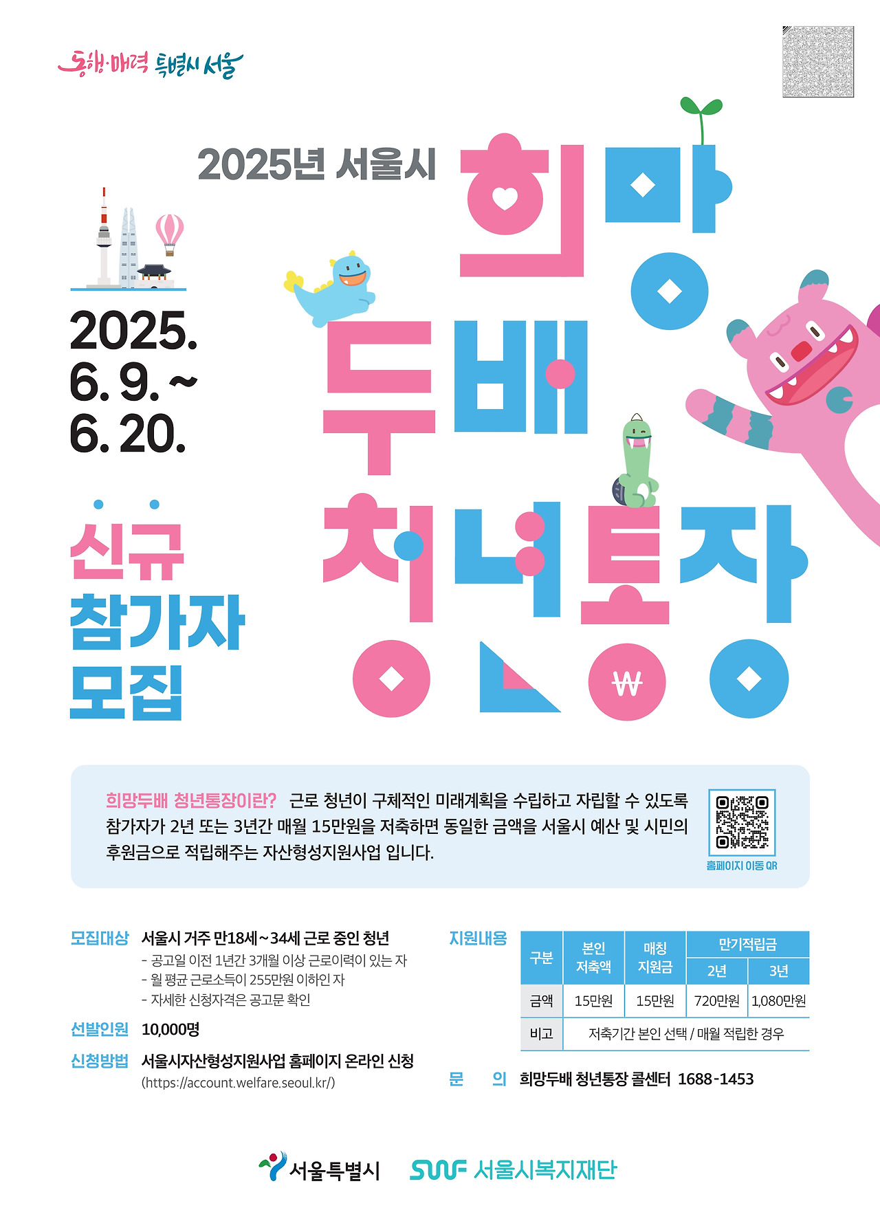 서울시 청년통장 신청하기