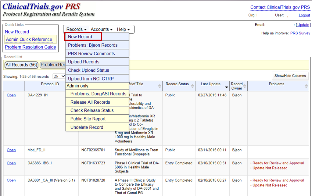 Clinicaltrials gov 1 