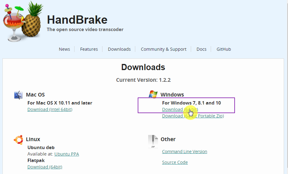 handbrake mp4