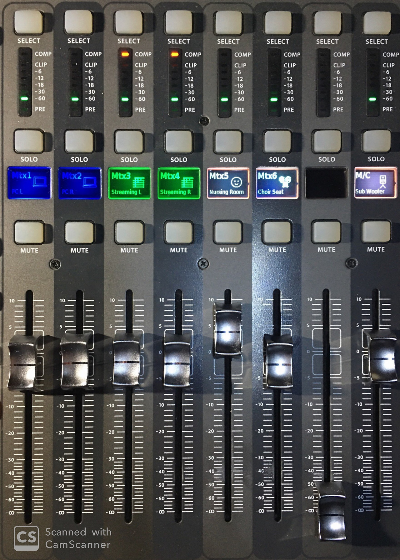 Behringer X32에서 매트릭스(Matrix) 사용하는 방법