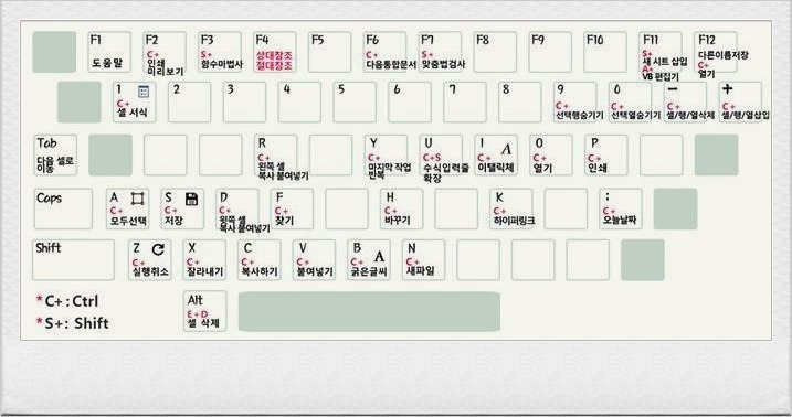 꼭 필요한 기초적인 '엑셀(EXCEL)단축키' 모음.. 2 ywAAAAAAQABAAACAUwAOw==