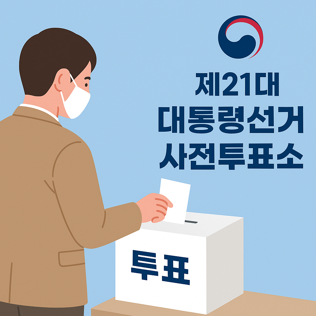 2025년 제21대 대통령선거 사전투표소 대표사진